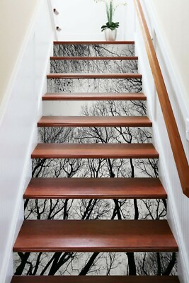 3D Forest Branches 296NA Stair Risers Decoration Photo Mural Decal Wallpaper Fay