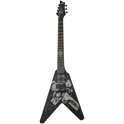 Schecter Chris Howorth V-7 Satin Black SBK B-Stock 7-String Electric Guitar V7 V