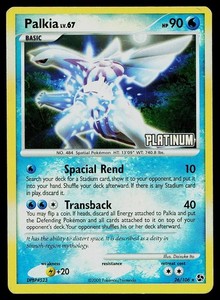 Palkia 26/106 Platinum Burger King Reverse Holo Promo