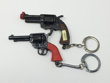Vintage Miniature Victory Detective Pistol Revolver Keychains Non Working