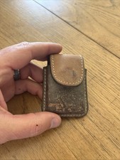 Vintage 90&rsquo;s Brown Leather CAMEL Lighter Pouch/Case! Great Patina