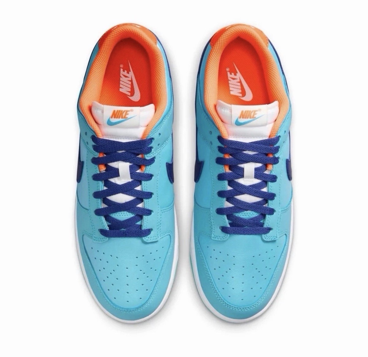 Nike バスケットボールシューズ アクアブルー/オレンジ NEW Nike Dunk Low SE Baltic Blue Total Orange HQ1538-416 Men's