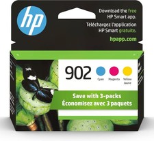 HP 902 Cyan, Magenta Yellow Ink Cartridges OfficeJet 6950, 6960 T0A38AN MAR 2027