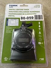TORK 642E Digital Outdoor Plug-In Timer 15A 125V Black 80-059