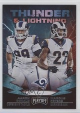 2019 Panini Playoff Thunder and Lightning Aaron Donald Marcus Peters #20 pm6