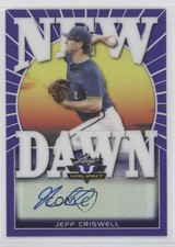 2020 Leaf Valiant New Dawn Purple Prismatic 19/25 Jeff Criswell Auto 09fc