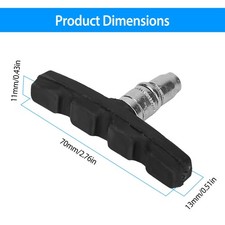 5 Pairs V Bike Brake Pads Road Mountain Bicycle V-Brake Blocks Set 70mm Non-Slip