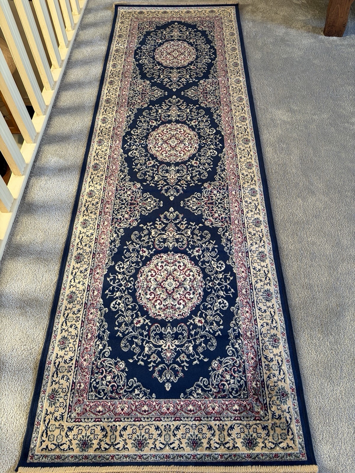 Tapis oriental Mossoul bleu 0,67x2,10m pour sublimer votre entrée