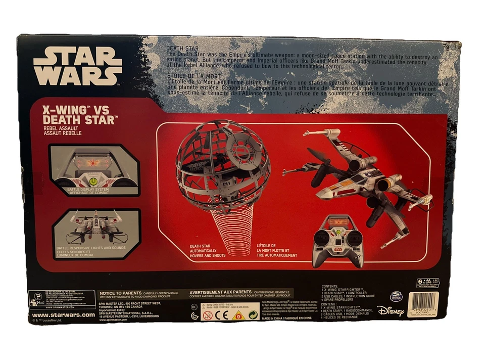 SPIN MASTER STAR WARS AIR HOGS X-WING VS TIE FIGHTER DRONE BATTLE SET. NIB - Image 4 of 4