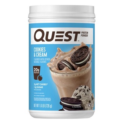 Nutrition Cookies & Cream Protein Powder, 20g Protein, 1g Sugar, Low Carb, Gl...