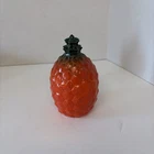 Vintage 1930s/1940s Hazel Atlas Pineapple Milk Glass Jar & Lid Kix Cereal Promo
