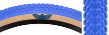 SE Racing Cub 20" X 2.0" BMX bicycle skinwall tire BLUE/TAN SIDEWALL