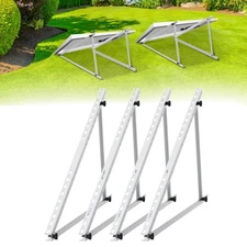 2 Set 45 Inch Solar Panel Bracket Mounting Balcony Flat Roof 0-90° Adjustable
