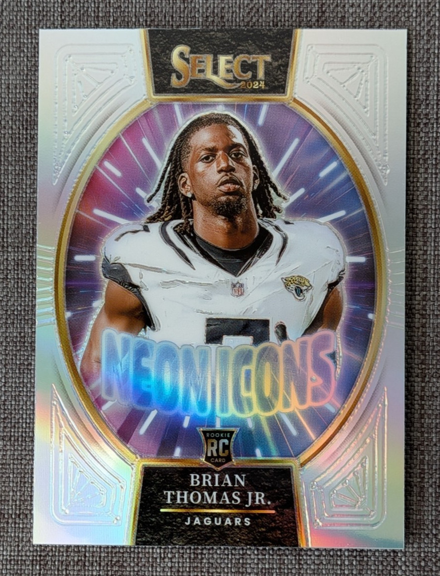 Brian Thomas Jr. Rookie Silver Prizm | 2024 Panini Select - Neon Icons #17 (RC)