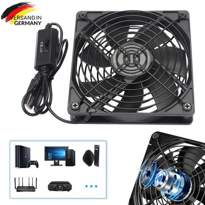 USB PC Ventilator lüfter 120mm Leise PC Gehäuselüfter Einstellbare Fan 5V 3 Modi