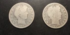 1899 & 1897 Barber Half Dollars