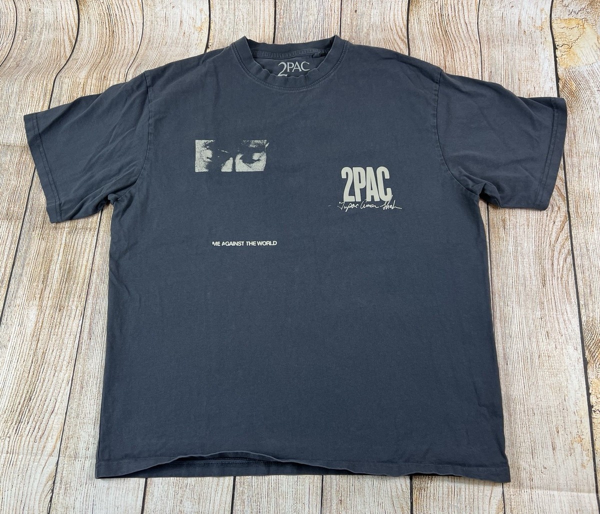 2pac Tupac Me Against The World Grey T Shirt Pull&Bear Size Medium