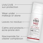 2 Pack Elta MD UV Clear Broad-spectrum Facial Sunscreen SPF 46 1.7 oz.