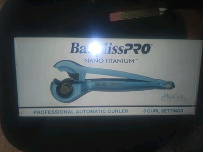 BaBylissPRO Nano Titanium Professional Blue Curl Machine 
