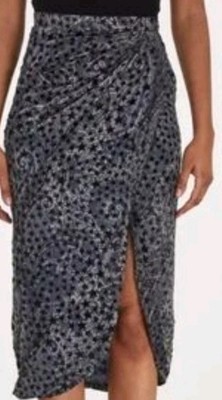 Zadig & Voltaire Jamelia Burnout Stars Skirt Fairy Designer Whimsigoth Size 38 