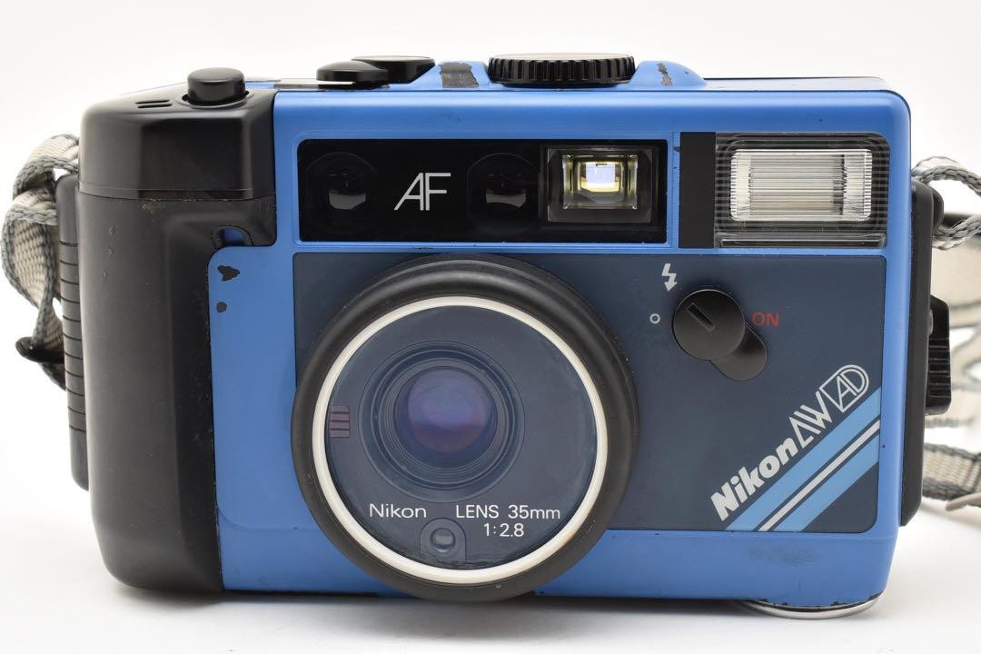 Nikon L35AW AD Blue AF 35mm F2.8Water Proof Compact Film Camera