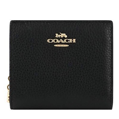 Coach Bi-fold Wallet C2862 Mini Wallet Small Damen IMBLK Schwarz [Parallel