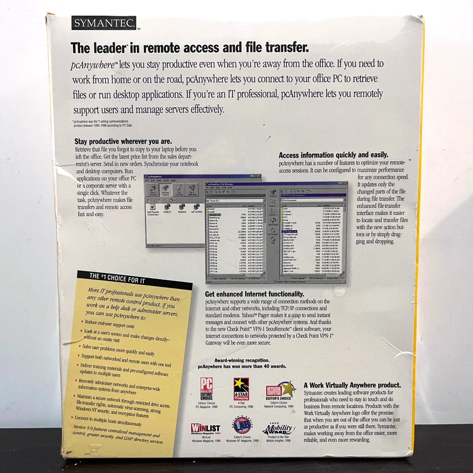 SYMANTEC - PcAnywhere 9.0 para Windows - Nuevo Precintado Foto 3 de 4