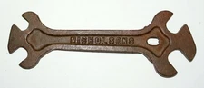 Old Antique NICHOLSONS 8127 Spanner Wrench Tool Farm Implement H&J