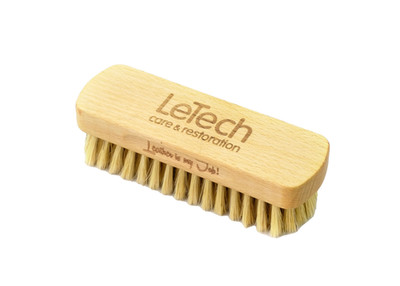 LeTech Leather Cleaning Brush | Premium Natural Bristle Tool