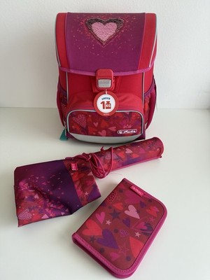Herlitz Schulrucksack Schultasche Loop SWEET HEART Komplett Set