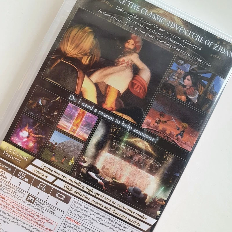 FINAL FANTASY IX NINTENDO SWITCH Physical Game In EN-FR-IT-DE-ES NEW FF9 RPG SQU - Photo 2/4