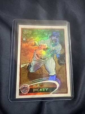 2025 Topps Shoebox Treasures 2012 Topps R.A. Dickey #90 Rainbow Foil /25