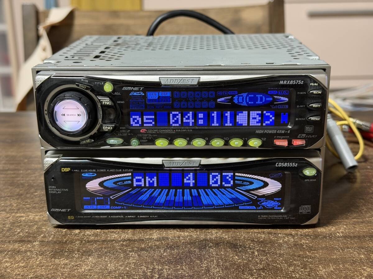 Clarion Addzest MRX8575z CDS8555z 1DIN CD MD DSP EQ Audio Head