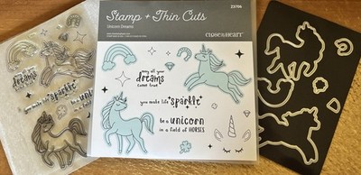 CTMH Z3706 THIN CUTS & C1833 UNICORN DREAMS ~  you make life sparkle, dreams....