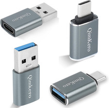  4-Pack 2  Type C Female to a Male Charger Converter  2  USB C Male to USB F
