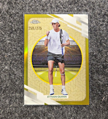 Topps Chrome Ethan Quinn Karte #74 serialisiert /275 Tennis ATP Tour 2026