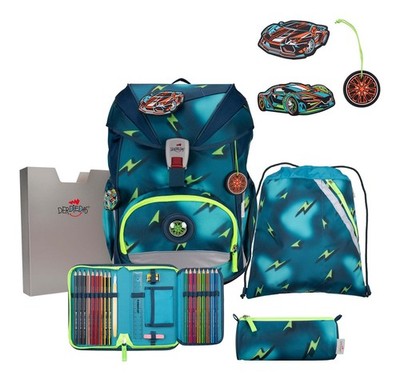 DerDieDas ErgoFlex Superlight Schulranzenset 5-teilig Magic Light
