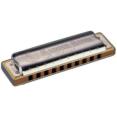 NEU: Hohner Marine Band Classic A Mundharmonika A-Moll Edelstahl inkl. Etui