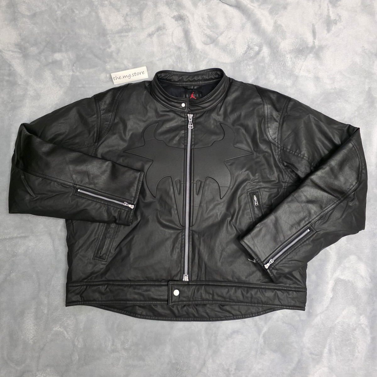 Jordan X Travis Scott Cactus Jack Waxed Black Jacket Mens Sz Large