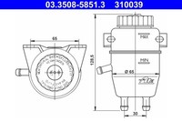 ATE BremsflüSsigkeitsbehäLter (03.3508-5851.3) FüR BMW 1502-2002 3 1500-2000 |