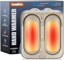 Rechargeable Hand Warmers with 10000mAh Charging Compartment, 2 Pack Electric Ho