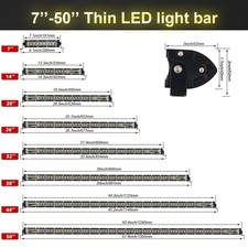 Dual Row 7 14 Inch Led Work Light Bar Amberwhite Strobe Offroad Driving Lamps Dual Row 7 14 Inch Led Work Light Bar Amberwhite Strobe Offroad Driving Lamps