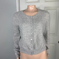 Reformation Women's Sweater Medium Cashmere Button Knit Designer FF19
