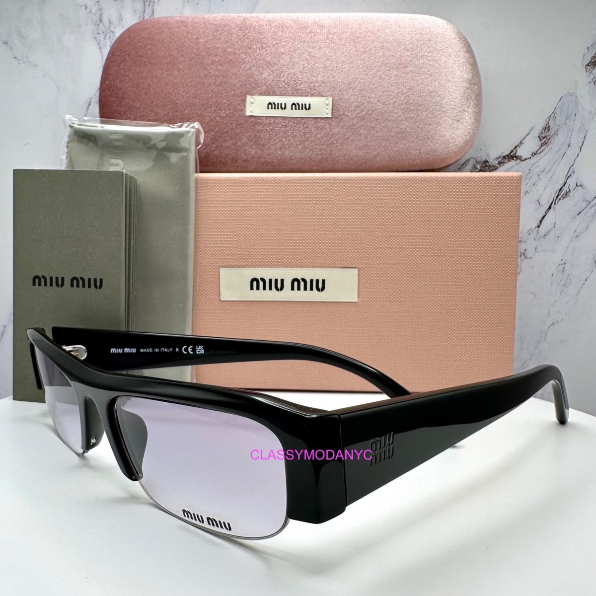 NEW MIU MIU Sunglasses Vedette Seen On Kylie Jenner Blue Light Lens New MIU MIU Vedette Sunglasses Seen on Kylie | Mercari main image 3