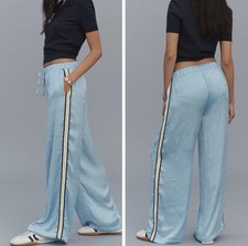 NWT Anthropologie Daily Practice Side Strap Wide-Leg Track Pants, Size XXS