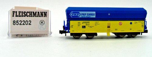 Fleischmann N 852202 K  Selbstentladewagen PKP Cargo   in OVP   QL216 | Condition: Gebraucht