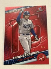 2025 Topps Pristine - Perseverance Freddie Freeman #P-19 Red Refractor /5
