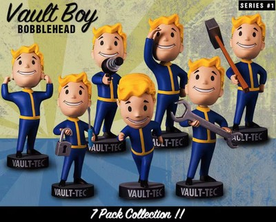 Fallout Bobblehead Vault Boy Collectible Prop Skills Decorations Statue 1:12 