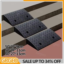 Heavy Duty Rubber Kerb Ramps Driveway Car Vehicle Threshold Ramp Curb Ramp