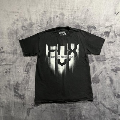 FOX Created to Destroy Black Graphic T-Shirt Size S